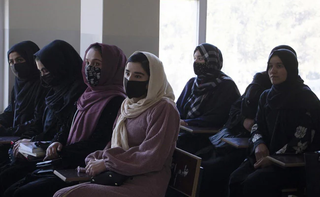 Video Shows Taliban Official Beating Female Students Outside Afghan University